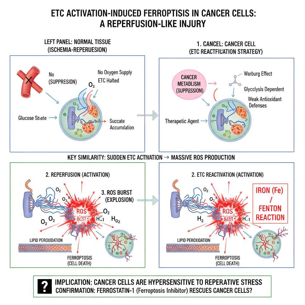 ETC Activation-Induced Ferroptosis: A Reperfusion-Like Injury